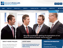 Tablet Screenshot of heardphillips.com.au